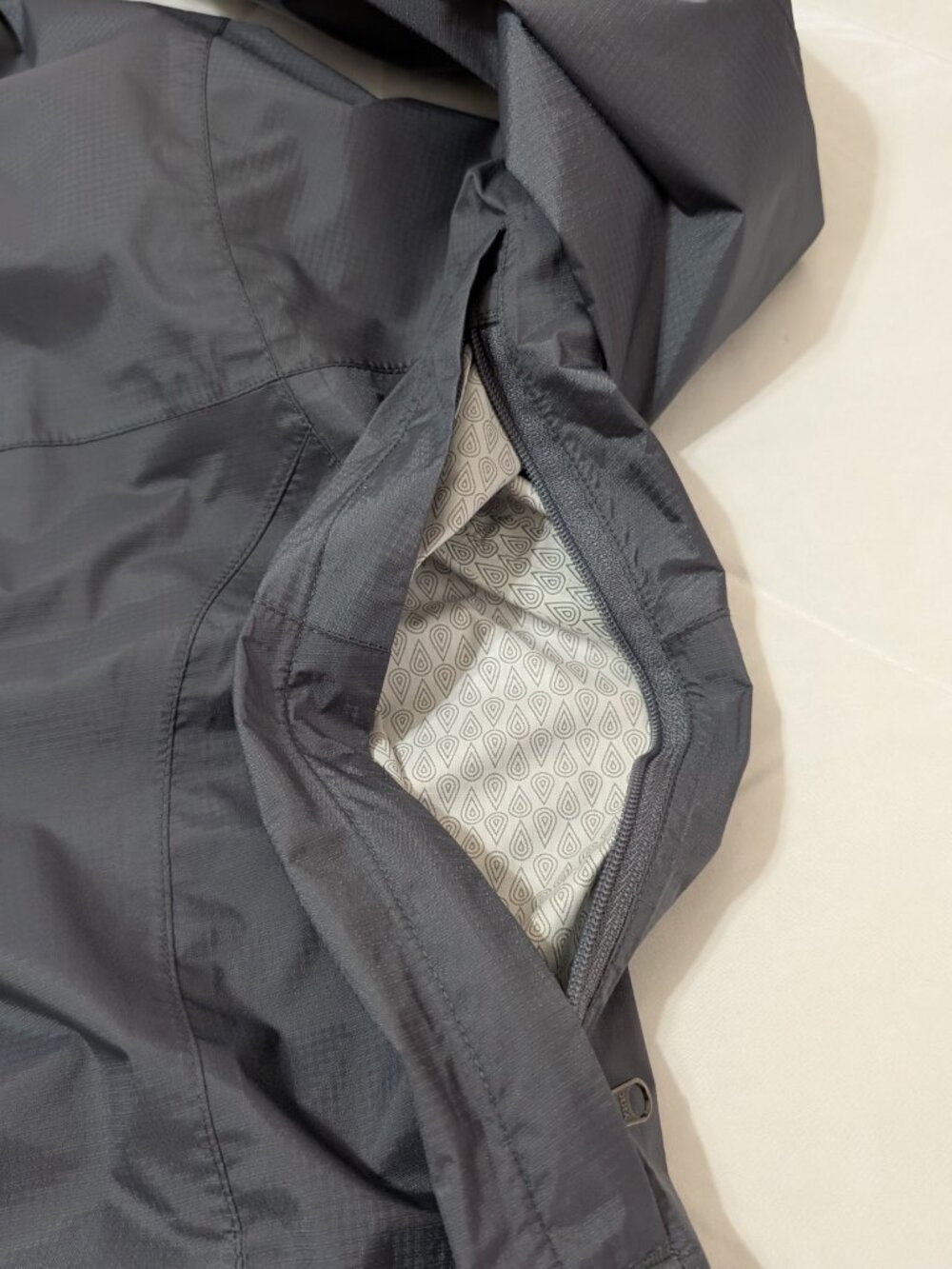 MARMOT Windbreaker Jacket Men's 2XL Gray Safeco Logo Hooded Rain Outdoor - Picture 9 of 16